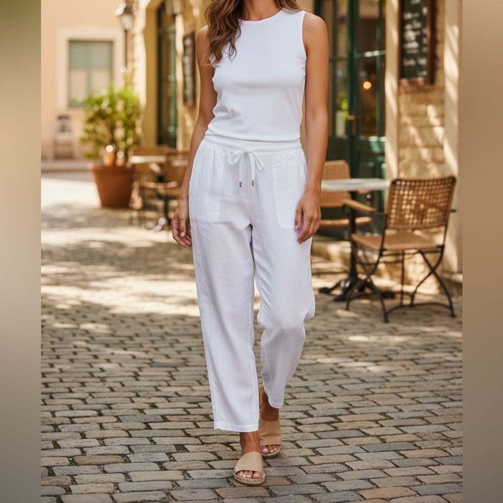 LIZ CLAIBORNE petite beach pants size PXL